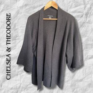 {Chelsea & Theodore} CASHMERE Sweater Jacket